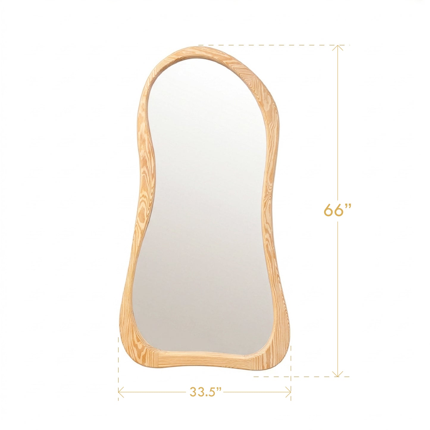 Minimalist full length mirror with stand Akari