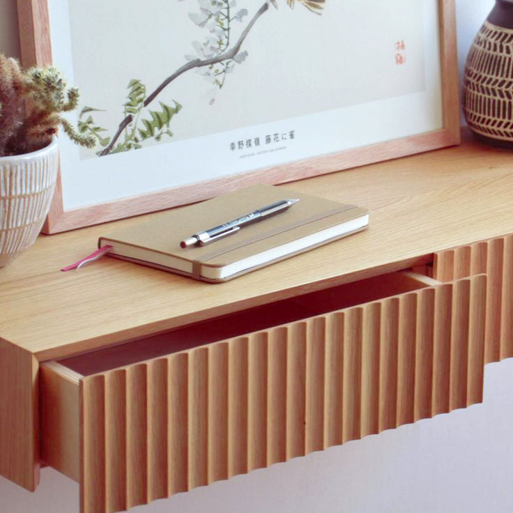 Floating Fluted Shelf
