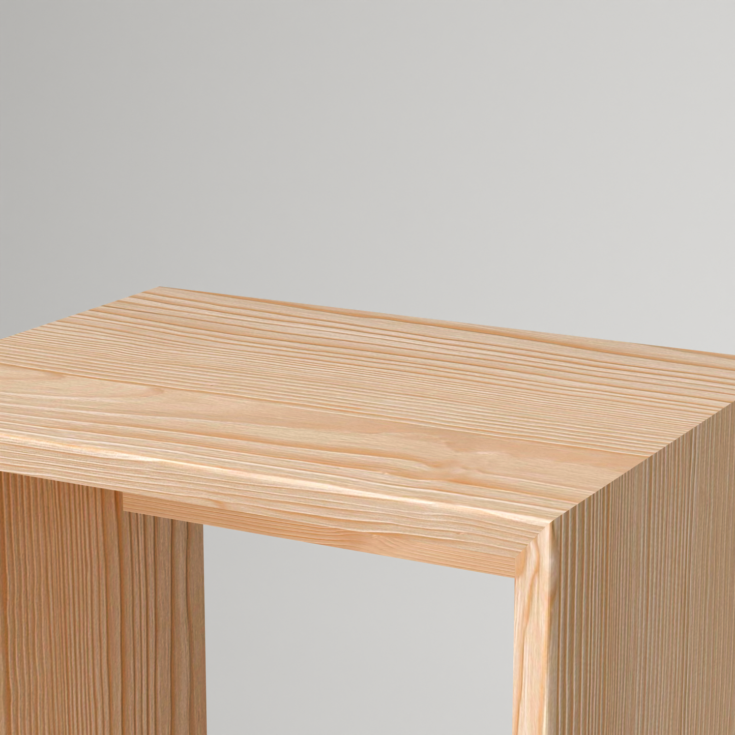 Minimalist pinewood stand by A Good Life showcasing smooth natural wood grain and clean simple design