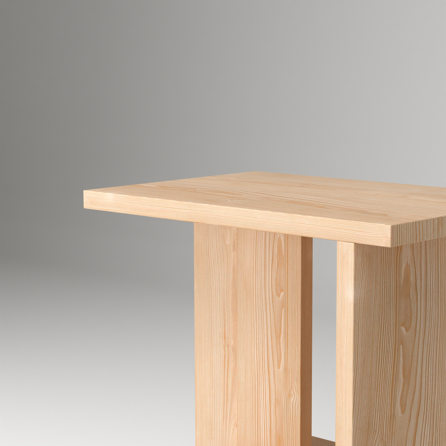 Minimalist quiet nightstand in natural wood with clean lines and simple design by A Good Life