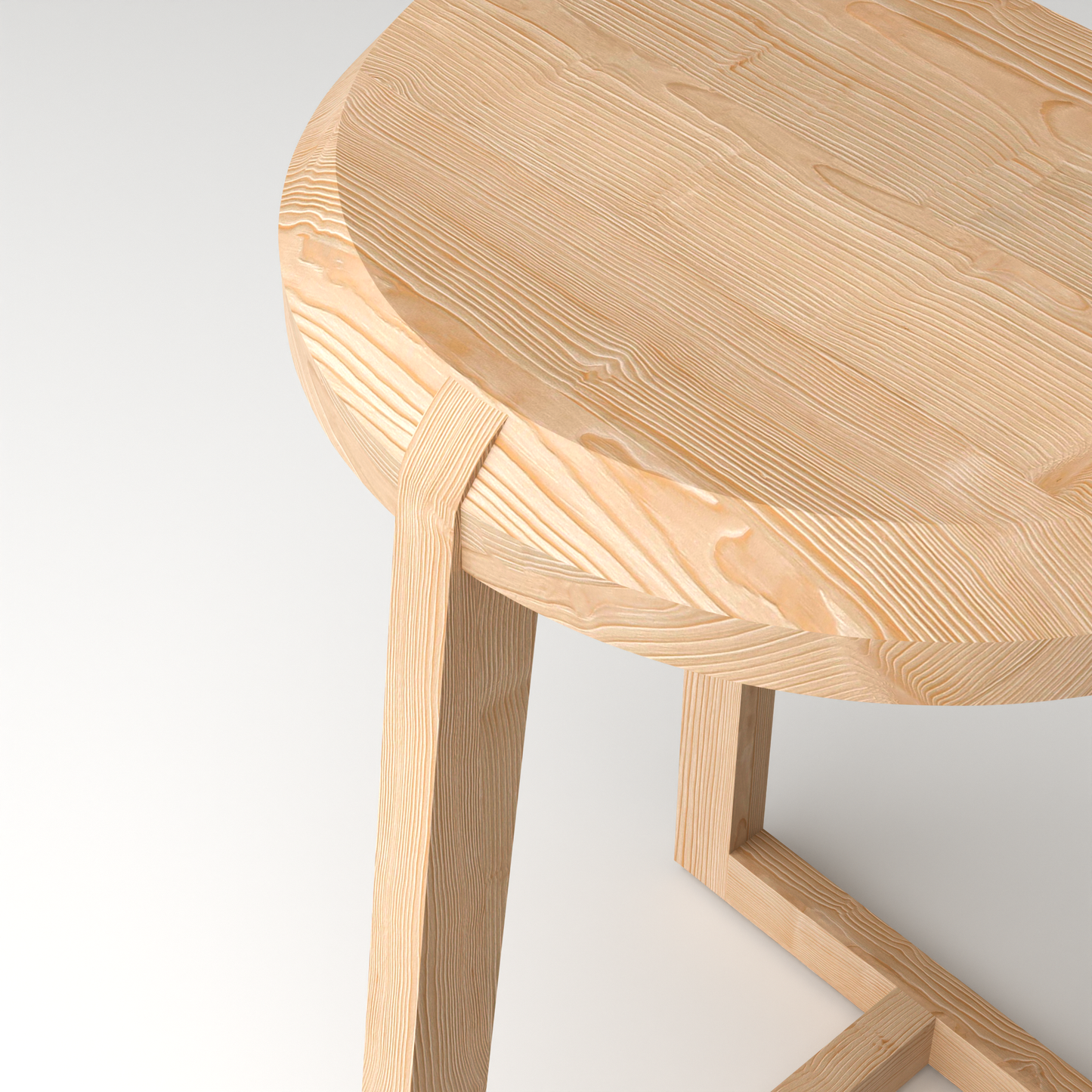 A Good Life minimalist wooden nesting tables side table with light natural wood finish and simple design