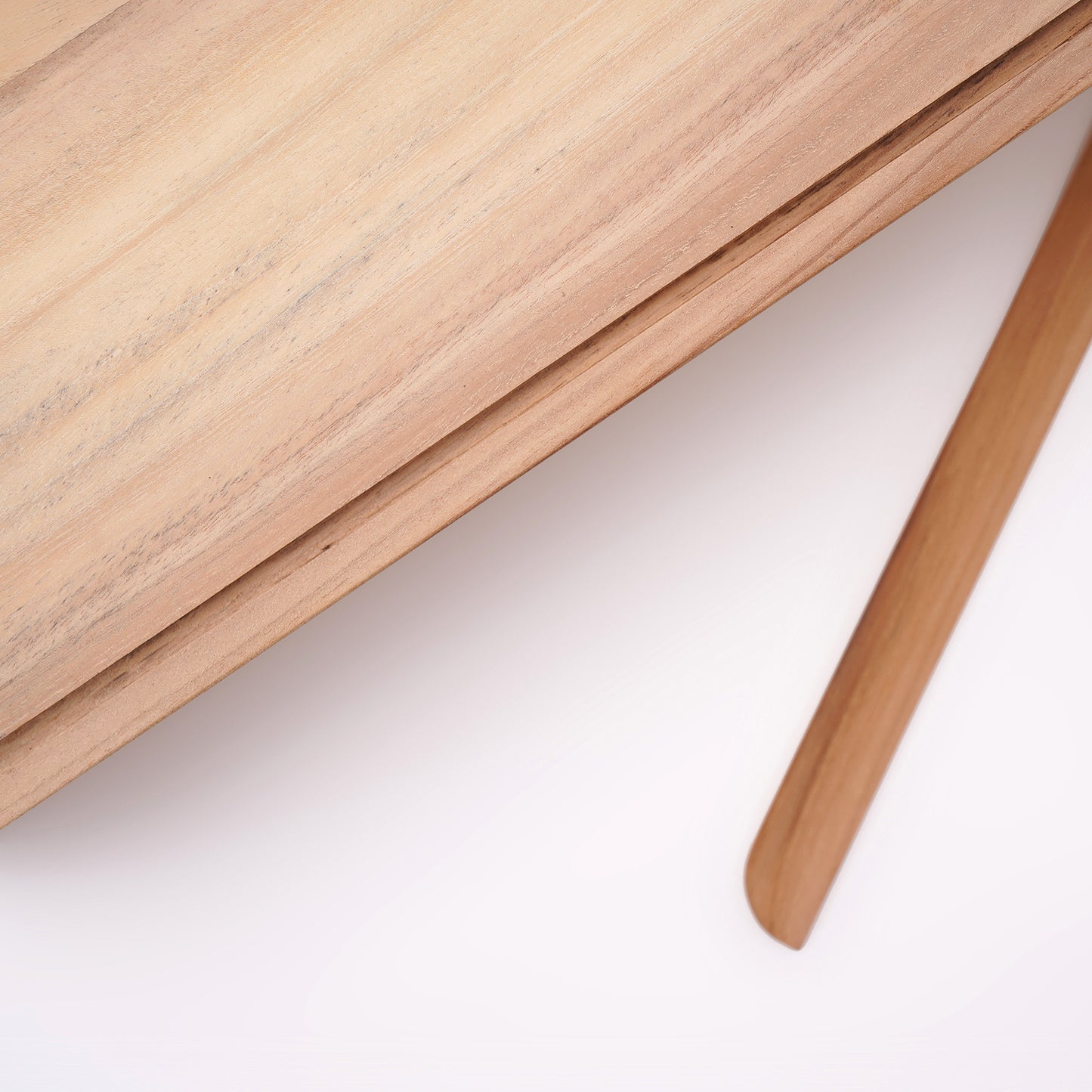 A Good Life pinewood ergonomic work desk laptop stand made of natural light wood with smooth finish