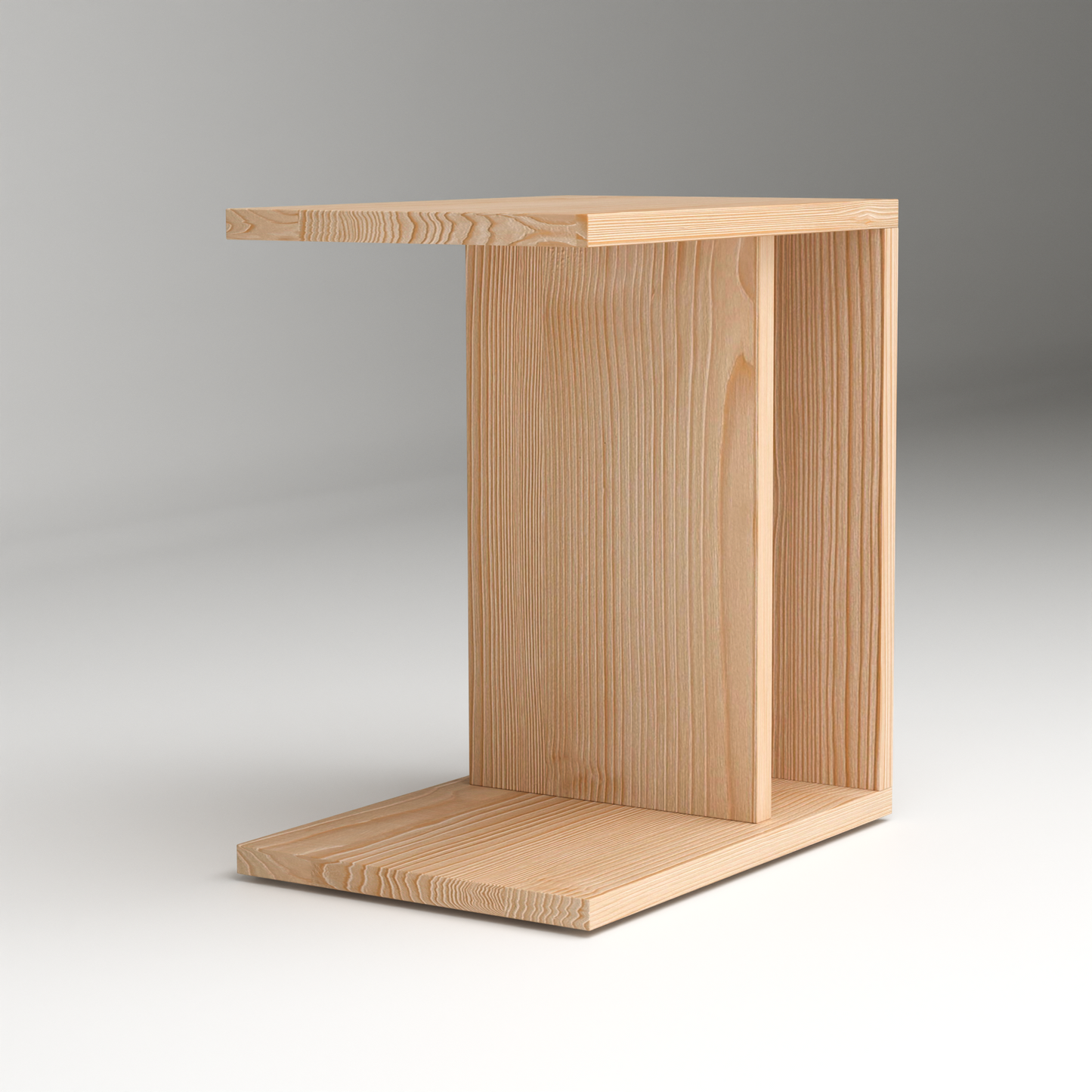 A Good Life solid pinewood still nightstand with minimalist modern design in natural finish