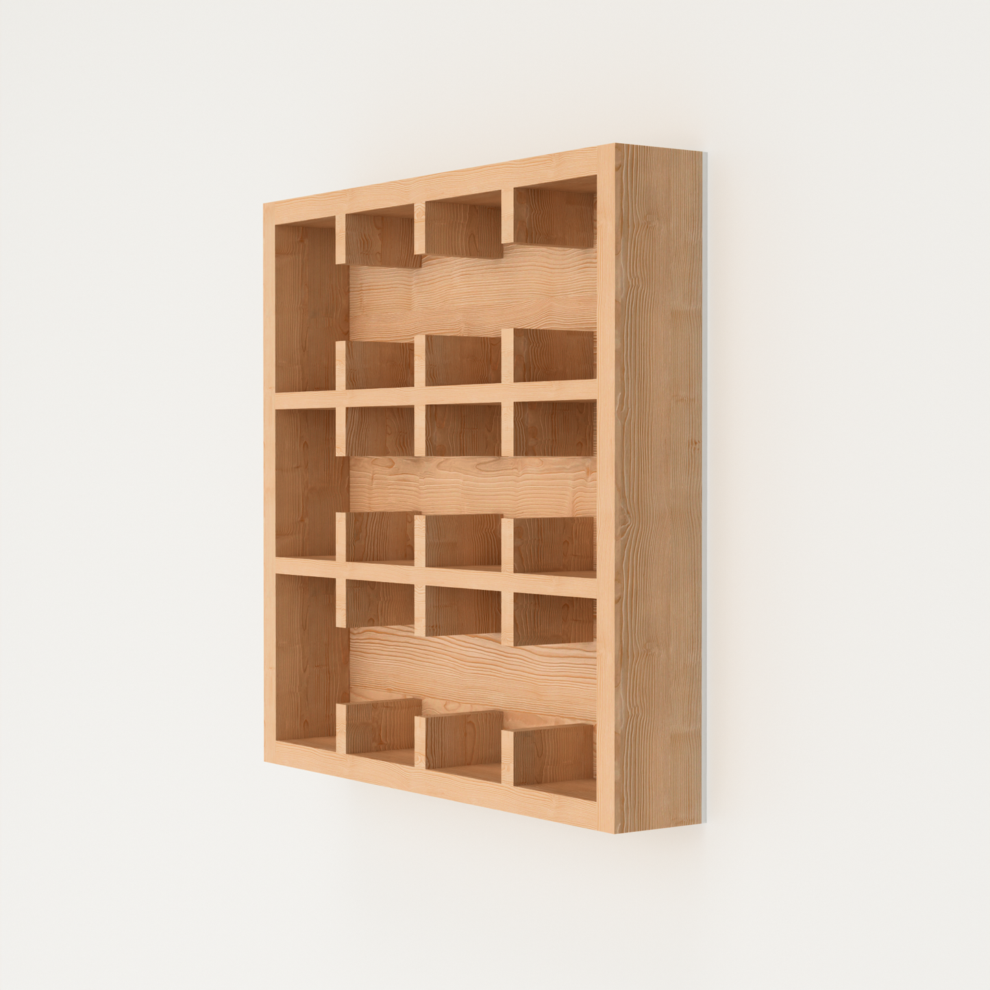 A Good Life minimalist wooden mug rack wall-mounted organizer with multiple compartments