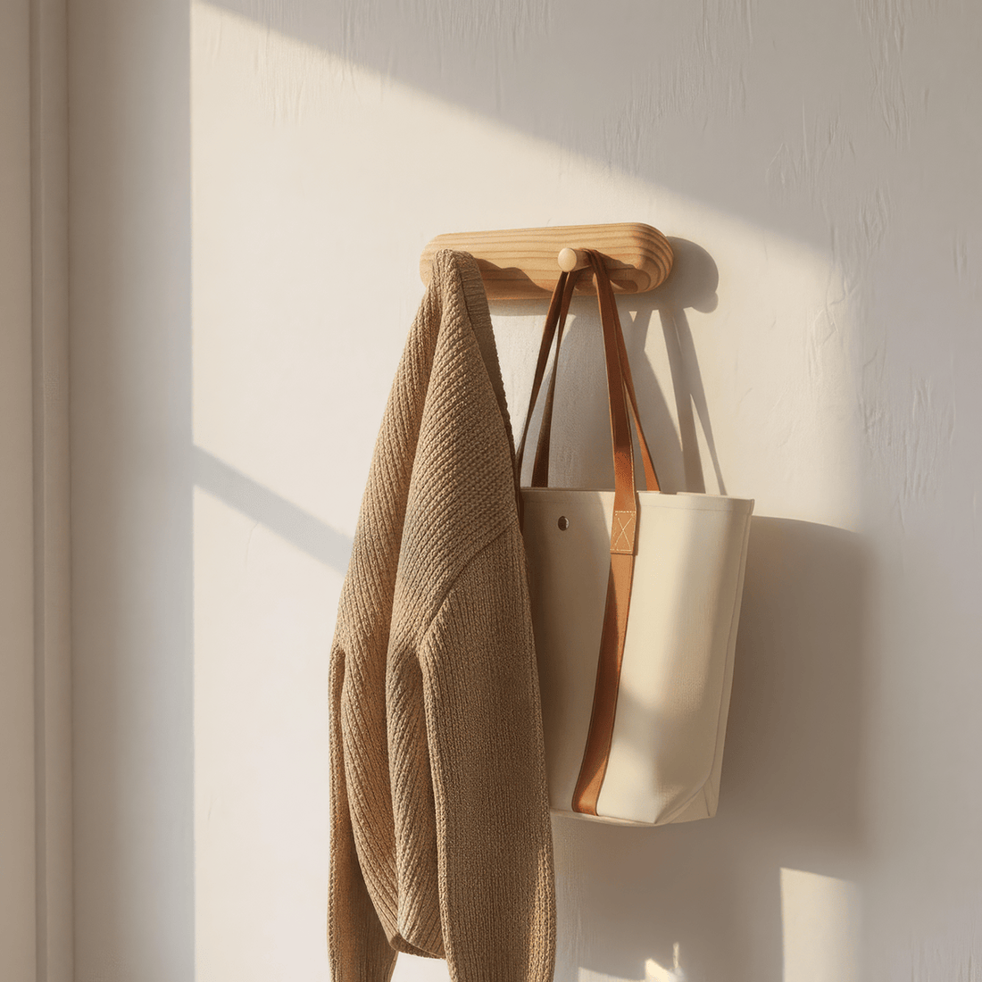 Pinewood wall hook as a low-cost solid wood test, A Good Life