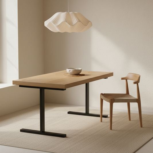 Work Table Poise | Pinewood and Metal