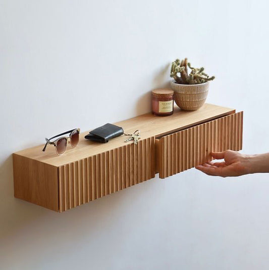 Floating Fluted Shelf