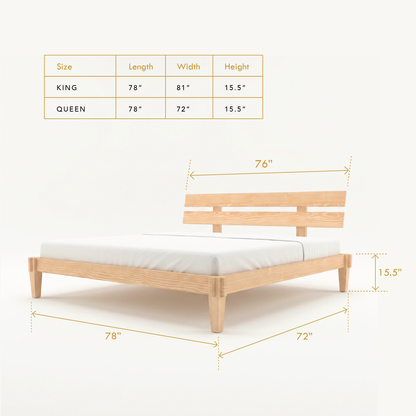 Poka Bed in natural pinewood — A Good Life