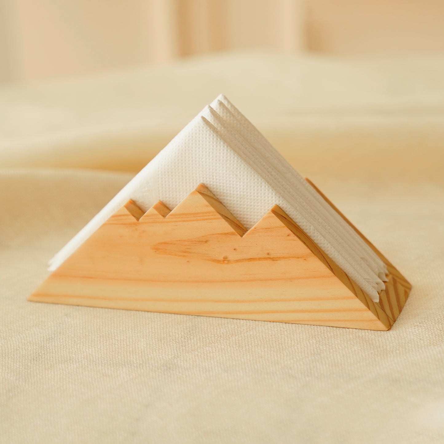 Everest napkin holder solid pinewood handcrafted Nordic minimalist design