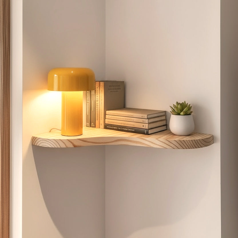 Wavy-Edge Floating Shelf Set (4-Piece)