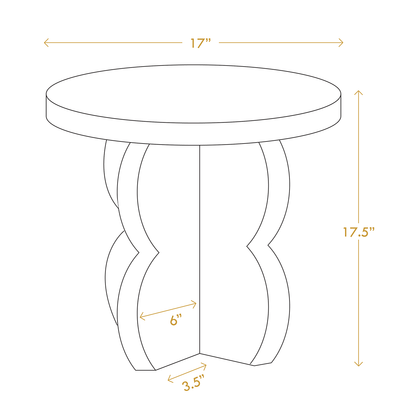 Minimalist bedroom Hustle wooden bedside cabinet in solid pinewood with round top and Scandinavian craftsmanship