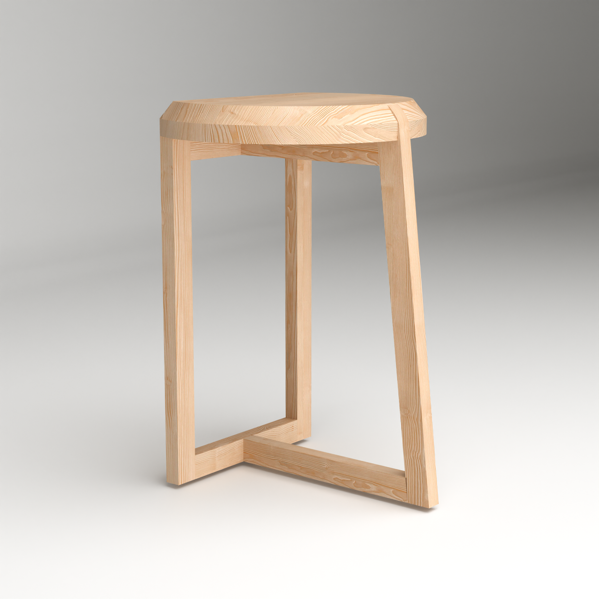 A Good Life minimalist wooden nesting tables side table with modern geometric design