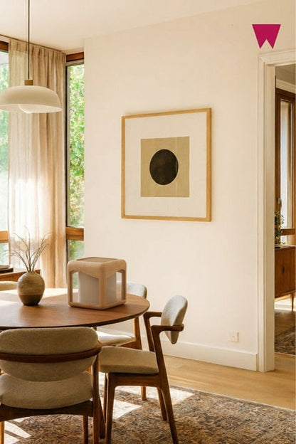 Minimalist Zenny Air Cube air purifier in modern home setting with natural light and clean design