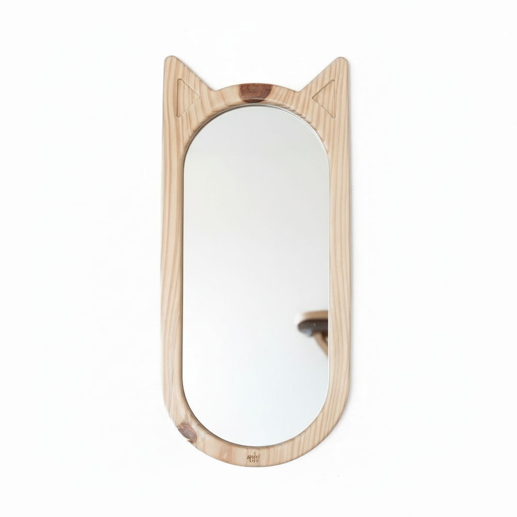 Nordic Cat Mirror — Studio, Same Frame