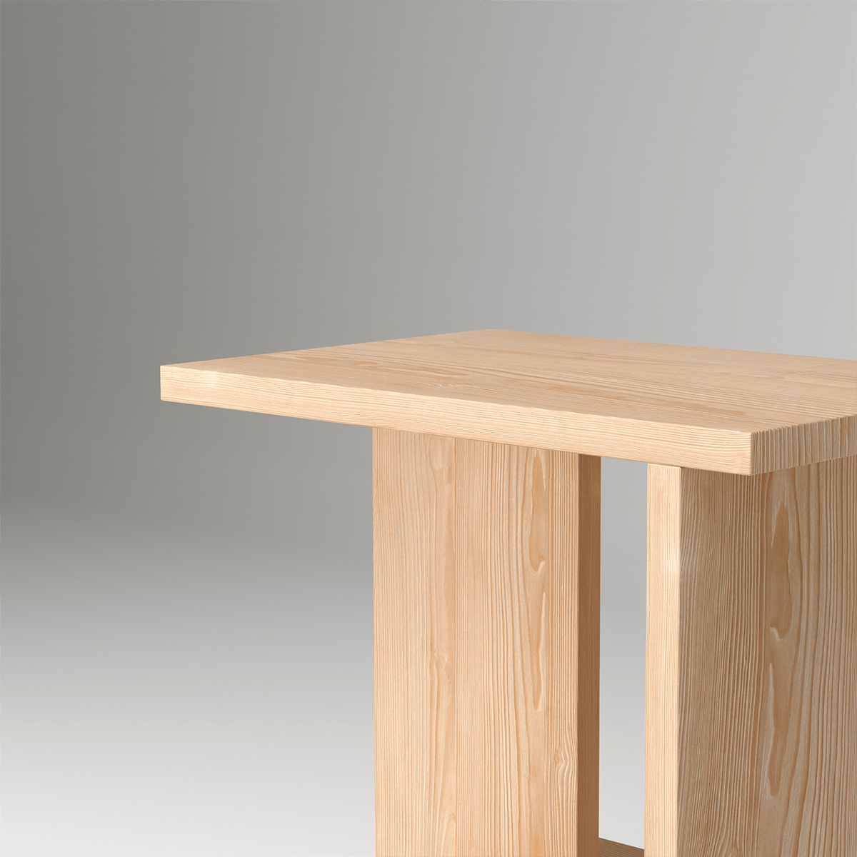 Nordic style Quiet bedside storage cabinet stand featuring clean lines and natural wood grain