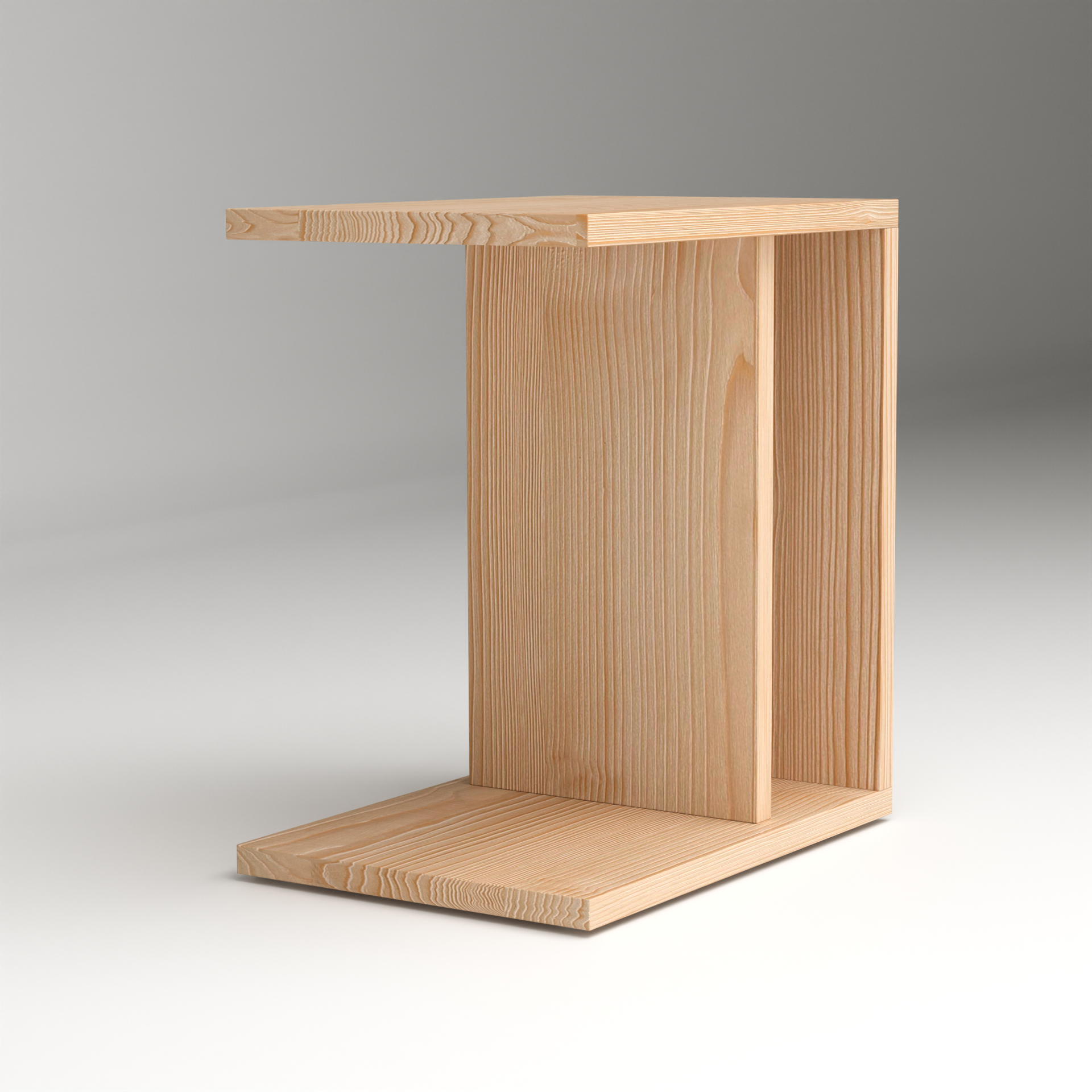 A Good Life solid pinewood still nightstand with minimalist modern design in natural finish