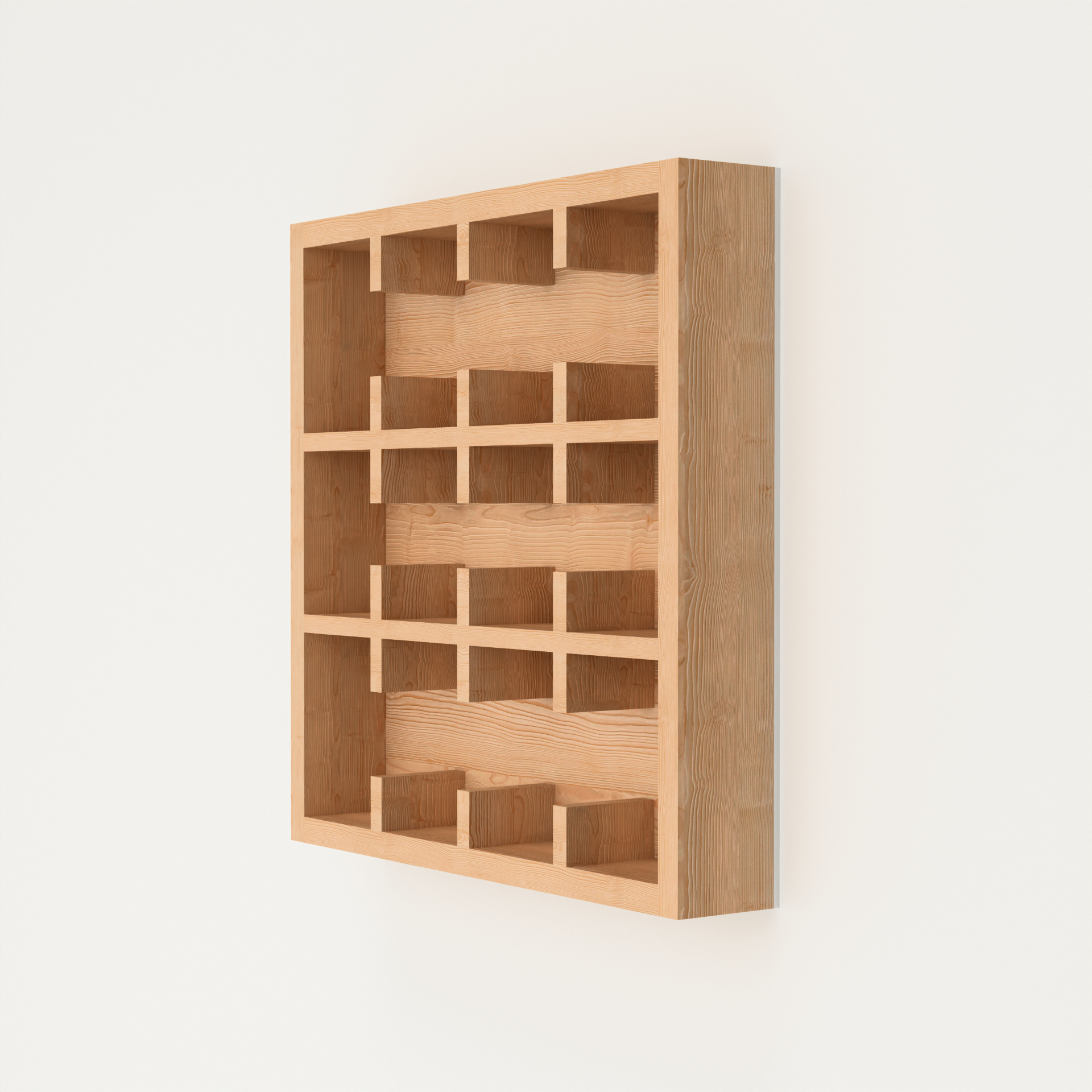 A Good Life minimalist wooden mug rack wall-mounted organizer with multiple compartments